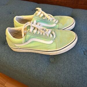 VANS GREEN OLD SKOOL SIZE W8